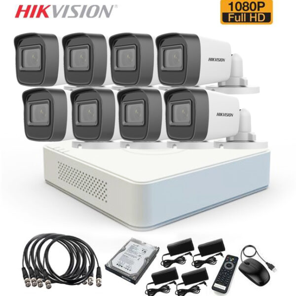 8 CCTV Cameras Package – Hikvision 1080P – 2MP – Buy Best Price HD CCTV ...